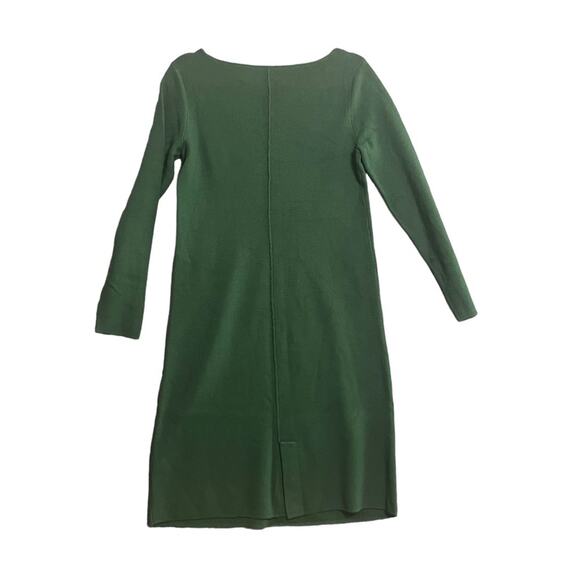 J. Jill Sweater Dress Womens Size Small Army Green Knee Length Long Sleeve Basic - Picture 3 of 6